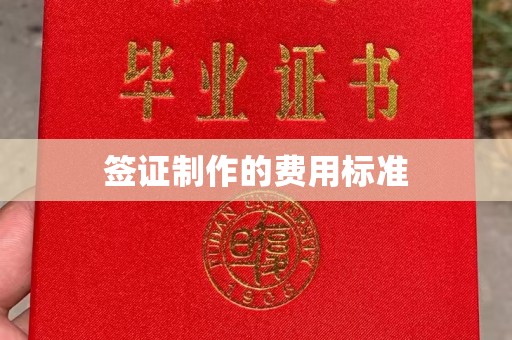 南宫签证制作的费用标准