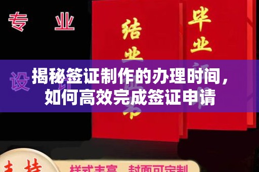 南宫揭秘签证制作的办理时间，如何高效完成签证申请