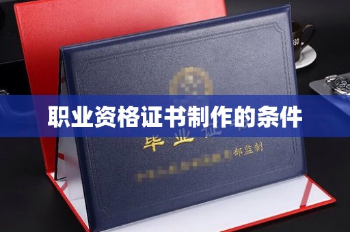 南宫职业资格证书制作的条件