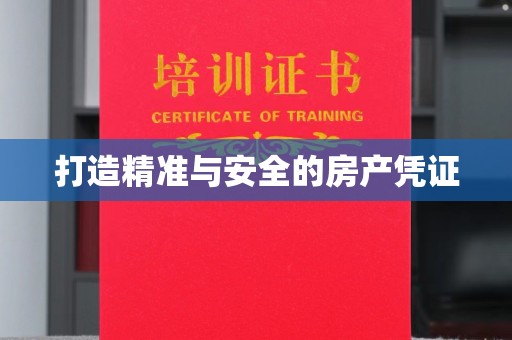 南宫打造精准与安全的房产凭证